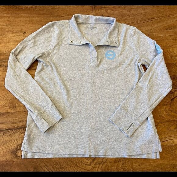 Vineyard Vines grey Quarterzip style sweatshirt - Picture 1 of 6